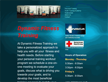 Tablet Screenshot of dynamicfit.net